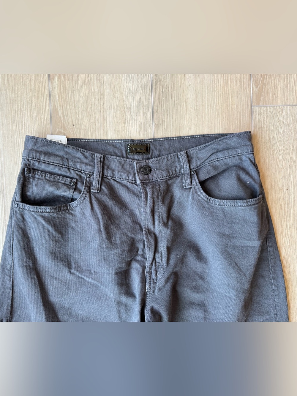 MOTHER The Dodger Ankle Washed Black Relaxed Straight Jeans 28 EUC - Picture 7 of 15